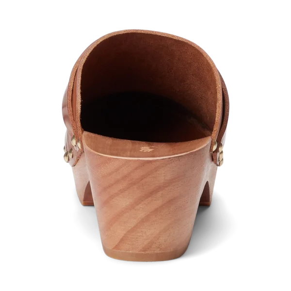 Studded Burnished Leather Clog - Image 4