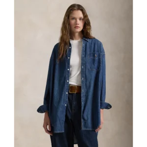 Oversize Fit Denim Shirt