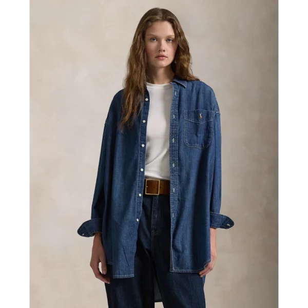 Oversize Fit Denim Shirt