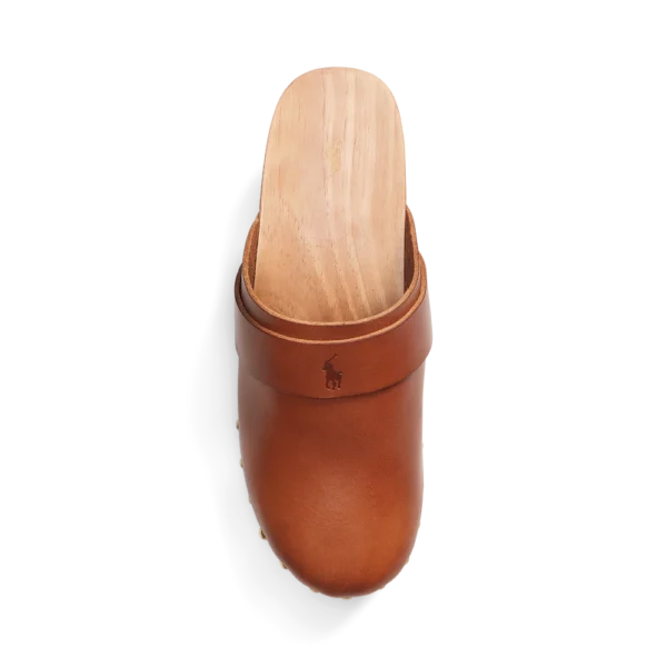 Studded Burnished Leather Clog - Image 2