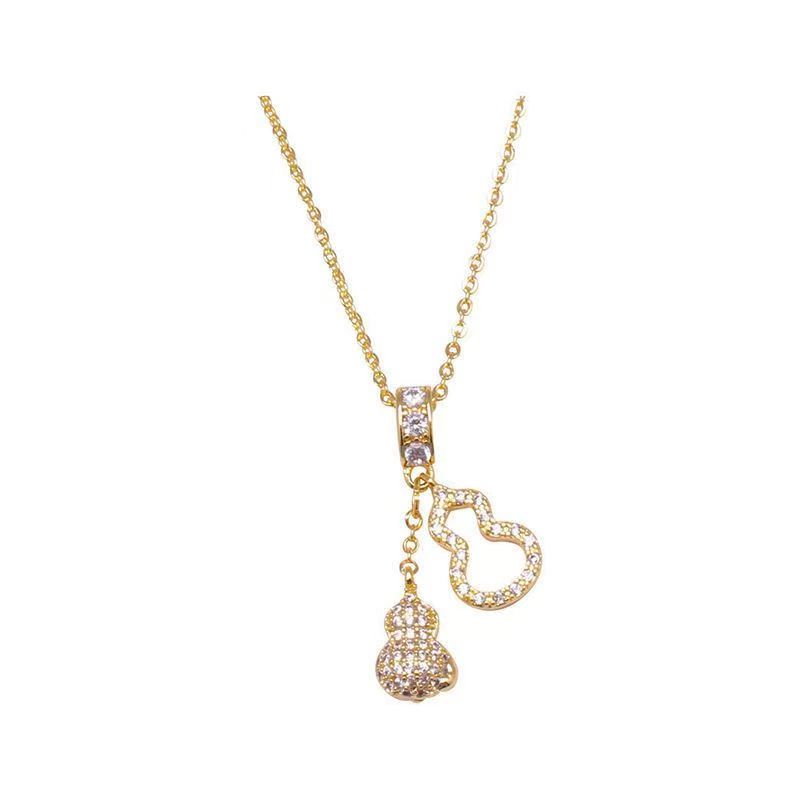 Gilded Double Hulu Tassel Necklace - Image 2