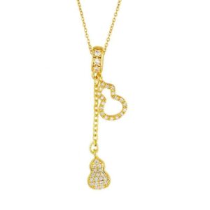 Gilded Double Hulu Tassel Necklace