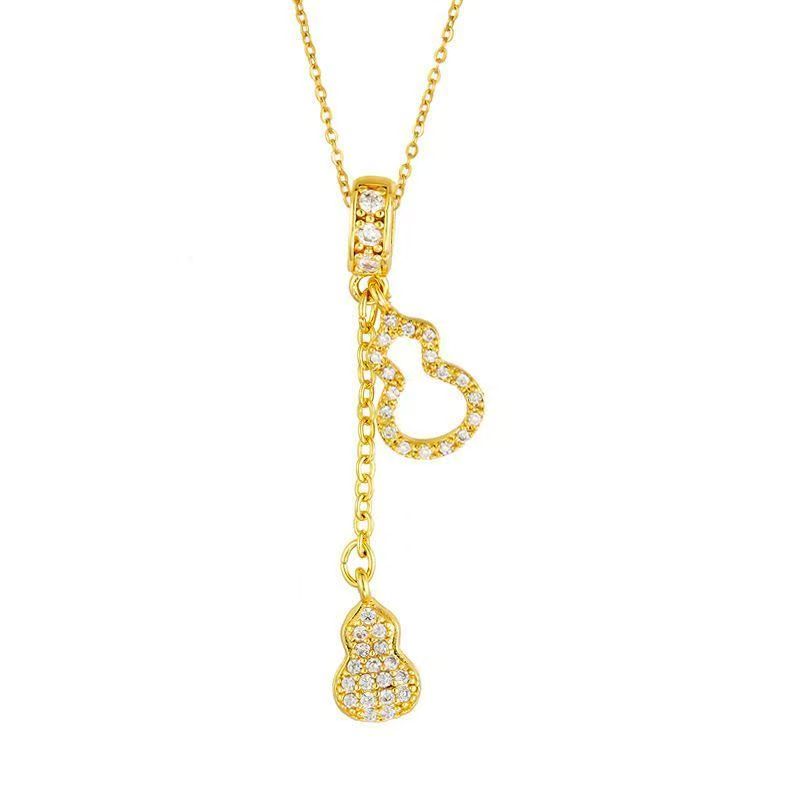 Gilded Double Hulu Tassel Necklace